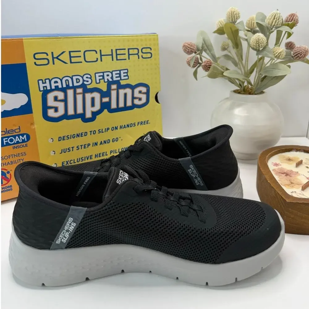 Skechers Performance Go Walk Flex Hands Up Slip-In Sneaker Black 216324 Men 9.5